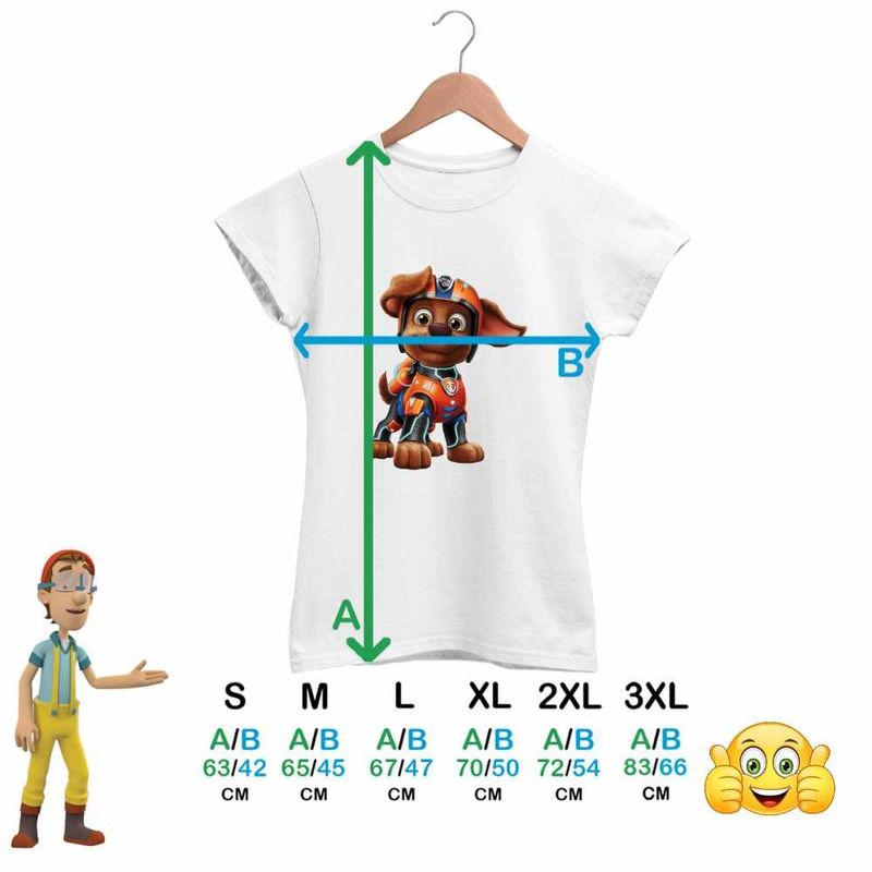 Fashion, accesorii si bijuterii - Femei - Imbracaminte femei - Tricouri si topuri femei - Tricou Femei Paw Patrol Zuma Patrula Catelusilor, alb, marime 3XL - Infinity.ro
