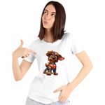 Fashion, accesorii si bijuterii - Femei - Imbracaminte femei - Tricouri si topuri femei - Tricou Femei Paw Patrol Zuma Patrula Catelusilor, alb, marime 3XL - Infinity.ro