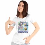 Fashion, accesorii si bijuterii - Femei - Imbracaminte femei - Tricouri si topuri femei - Tricou Femei Labubu Cute Baby, alb, marime M - Infinity.ro