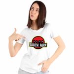 Fashion, accesorii si bijuterii - Femei - Imbracaminte femei - Tricouri si topuri femei - Tricou Femei South Park Jurassic Dinozauri T-Rex, alb, marime M - Infinity.ro