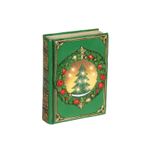 Casa si Gradina - Decoratiuni - Decoratiuni de sezon - Decoratiune Craciun carte decorativa cu brad si lumini, 6.5x16.5x22 cm, verde - Infinity.ro