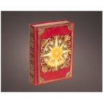 Casa si Gradina - Decoratiuni - Decoratiuni de sezon - Decoratiune Craciun carte decorativa cu stea si lumini, 6.5x16.5x22 cm, rosu - Infinity.ro