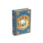 Casa si Gradina - Decoratiuni - Decoratiuni de sezon - Decoratiune Craciun carte decorativa cu casuta si lumini, 6.5x16.5x22 cm, albastru - Infinity.ro