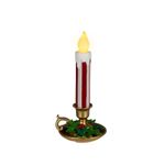 Casa si Gradina - Decoratiuni - Decoratiuni de sezon - Decoratiune Craciun Lumanare cu LED si sfesnic, lumina calda, 37.5 cm, multicolor - Infinity.ro