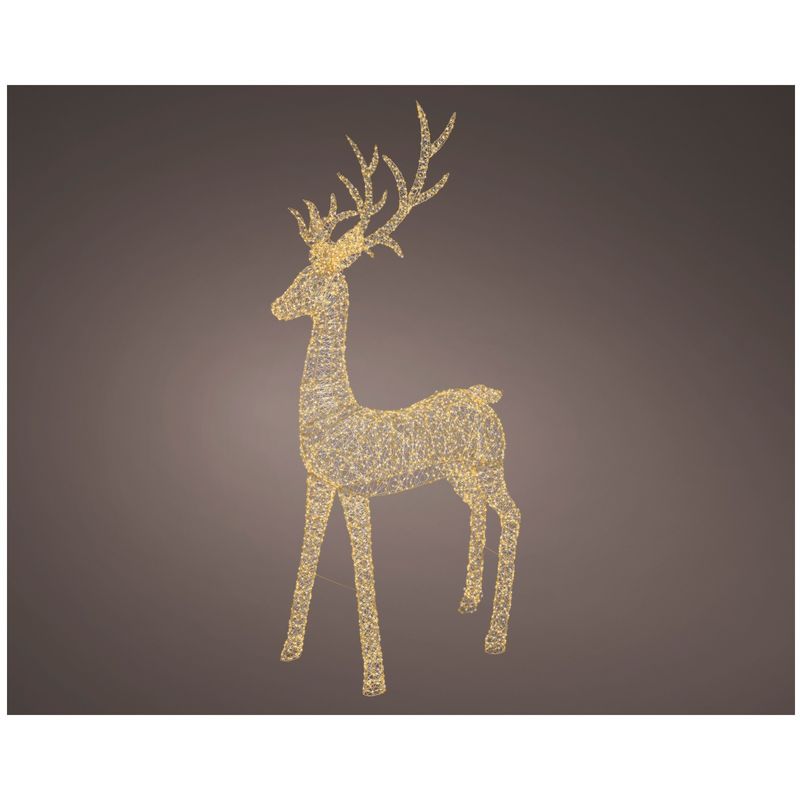 Casa si Gradina - Decoratiuni - Decoratiuni de sezon - Decoratiune exterior Craciun model Ren cu lumina calda, 4750 LED, 110x43x270 cm, IP44 - Infinity.ro