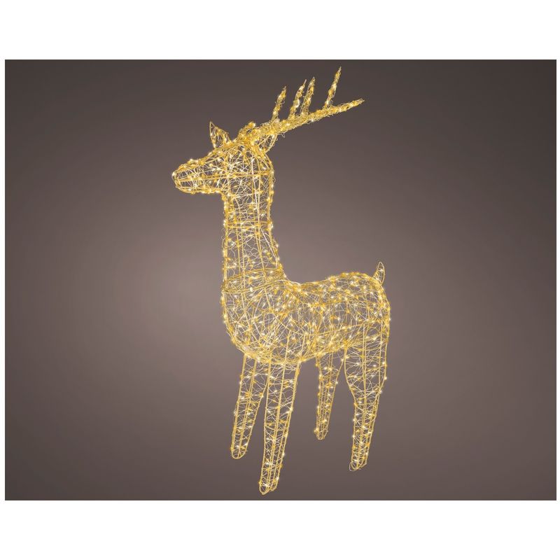 Casa si Gradina - Decoratiuni - Decoratiuni de sezon - Decoratiune exterior Craciun model Ren cu lumina calda, 800 LED, 20x57x104 cm, IP44 - Infinity.ro