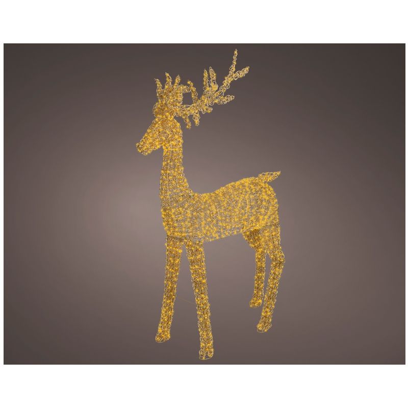 Casa si Gradina - Decoratiuni - Decoratiuni de sezon - Decoratiune exterior Craciun model Ren cu lumina calda, 2350 LED, 35x96x200 cm, IP44 - Infinity.ro