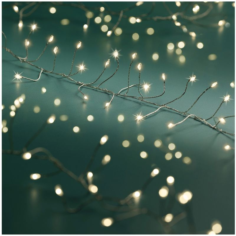 Casa si Gradina - Decoratiuni - Decoratiuni de sezon - Instalatie Lumini LED 960 Beculete, 12 m, 8 Functii Twinkle, Exterior, alb cald, IP44, Transformator Inclus - Infinity.ro