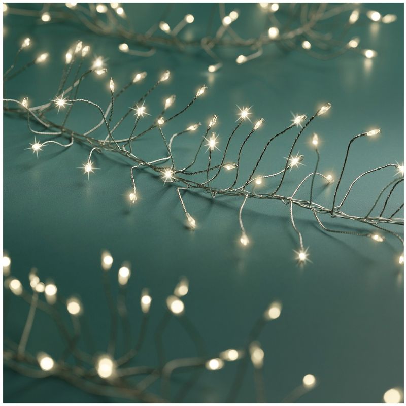 Casa si Gradina - Decoratiuni - Decoratiuni de sezon - Instalatie Lumini LED 960 Beculete, 6 m, 8 Functii Twinkle, Exterior, alb cald, IP44, Transformator Inclus - Infinity.ro