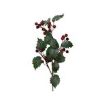 Casa si Gradina - Decoratiuni - Decoratiuni de sezon - Decoratiune brad ramura Ilex cu sclipici, 60 cm, verde - Infinity.ro