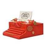 Casa si Gradina - Decoratiuni - Decoratiuni de sezon - Decoratiune Craciun masina de scris vintage, 21.6 cm, rosu - Infinity.ro