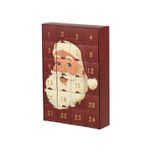 Casa si Gradina - Decoratiuni - Decoratiuni de sezon - Calendar Advent cu Mos Craciun, 24.3x7.3x36.3 cm, rosu - Infinity.ro