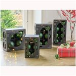 Casa si Gradina - Decoratiuni - Decoratiuni de sezon - Set 4 globuri brad Craciun cu aspect stralucitor si mat, 10 cm, verde - Infinity.ro