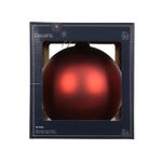 Casa si Gradina - Decoratiuni - Decoratiuni de sezon - Glob brad Craciun mat, 15 cm, rosu - Infinity.ro