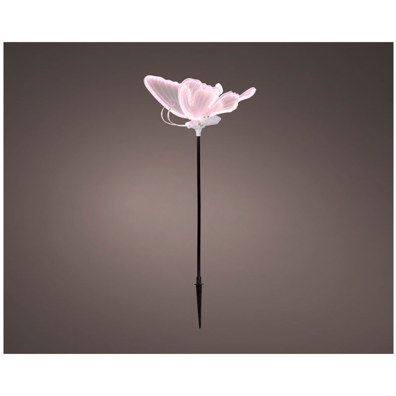 Casa si Gradina - Decoratiuni - Decoratiuni de sezon - Decoratiune exterior Craciun Fluture cu aripi in miscare, lumina roz, 322 LED-uri, 41x46x21 cm - Infinity.ro