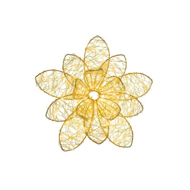 Casa si Gradina - Decoratiuni - Decoratiuni de sezon - Decoratiune exterior Craciun Floare, lumina calda, 150 LED, 28x9 cm, IP44 - Infinity.ro