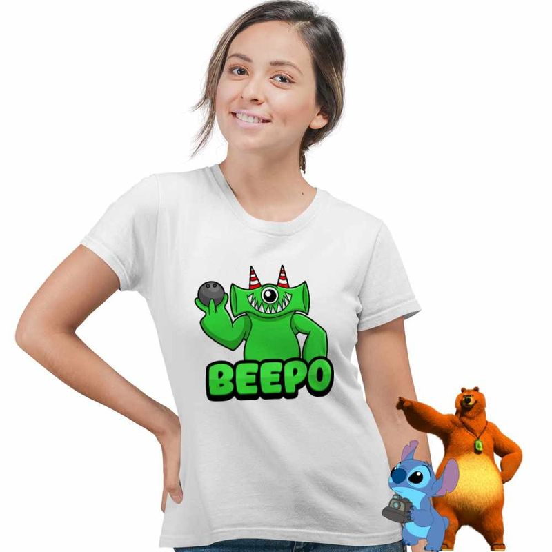 Fashion, accesorii si bijuterii - Femei - Imbracaminte femei - Tricouri si topuri femei - Tricou Femei Banban Beepo Jocuri Combo, alb, marime XL - Infinity.ro