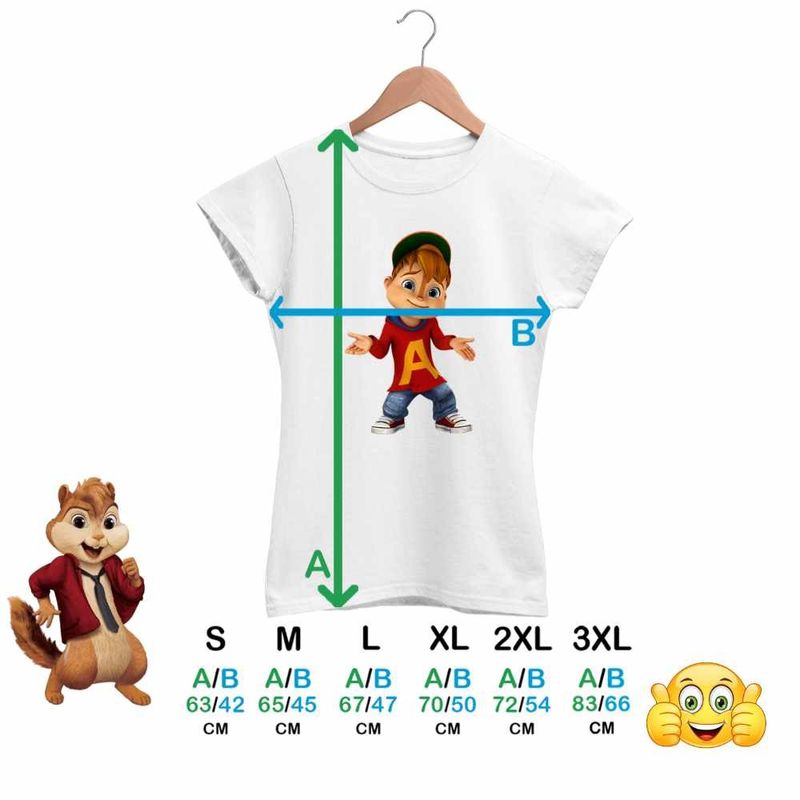 Fashion, accesorii si bijuterii - Femei - Imbracaminte femei - Tricouri si topuri femei - Tricou Femei Alvin Alvinnn Veveritele, alb, marime S - Infinity.ro