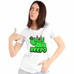 Fashion, accesorii si bijuterii - Femei - Imbracaminte femei - Tricouri si topuri femei - Tricou Femei Banban Beepo Jocuri Combo, alb, marime XL - Infinity.ro
