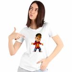 Fashion, accesorii si bijuterii - Femei - Imbracaminte femei - Tricouri si topuri femei - Tricou Femei Alvin Alvinnn Veveritele, alb, marime S - Infinity.ro