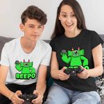 Fashion, accesorii si bijuterii - Femei - Imbracaminte femei - Tricouri si topuri femei - Tricou Femei Banban Beepo Jocuri Combo, alb, marime XL - Infinity.ro