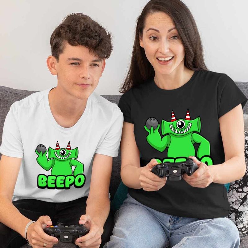 Fashion, accesorii si bijuterii - Femei - Imbracaminte femei - Tricouri si topuri femei - Tricou Femei Banban Beepo Jocuri Combo, alb, marime XL - Infinity.ro