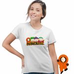 Fashion, accesorii si bijuterii - Femei - Imbracaminte femei - Tricouri si topuri femei - Tricou Femei South Park Trupa Baietilor, alb, marime XL - Infinity.ro