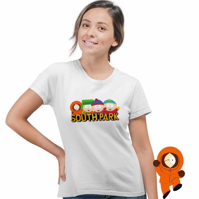 Fashion, accesorii si bijuterii - Femei - Imbracaminte femei - Tricouri si topuri femei - Tricou Femei South Park Trupa Baietilor, alb, marime XL - Infinity.ro