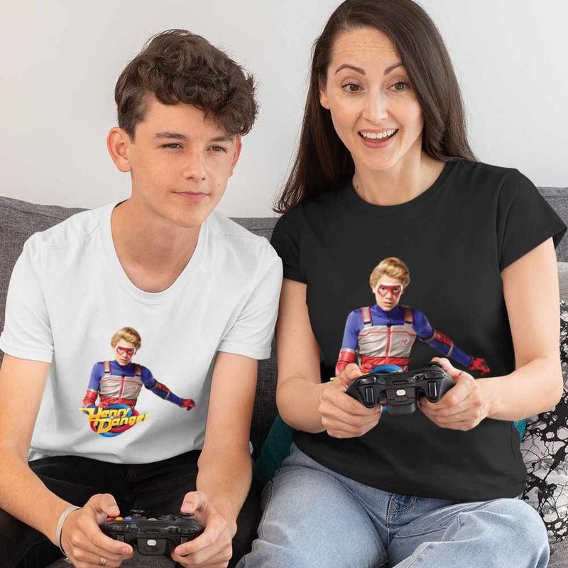 Fashion, accesorii si bijuterii - Femei - Imbracaminte femei - Tricouri si topuri femei - Tricou Femei Henry Danger Aventuri, alb, marime L - Infinity.ro