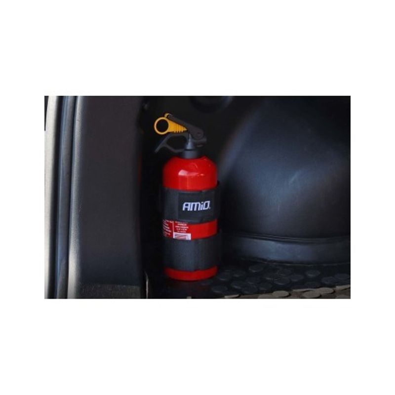 Auto si Moto - Piese auto si accesorii - Caroserie - Ornamente exterior auto - Suport curea velcro pentru prindere stingator auto, Amio - Infinity.ro