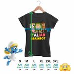 Fashion, accesorii si bijuterii - Femei - Imbracaminte femei - Tricouri si topuri femei - Tricou Femei Italian Patapim Sahur Ballerina Brainrot Brain Rot, negru, marime 2XL - Infinity.ro