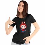 Fashion, accesorii si bijuterii - Femei - Imbracaminte femei - Tricouri si topuri femei - Tricou Femei Labubu Spiderman Marvel Spidey Paienjenel, negru, marime 2XL - Infinity.ro