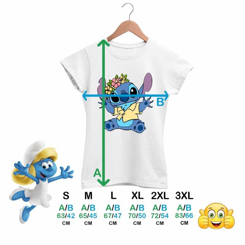 Fashion, accesorii si bijuterii - Femei - Imbracaminte femei - Tricouri si topuri femei - Tricou Femei Stitch Coronita, alb, marime XL - Infinity.ro