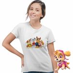Fashion, accesorii si bijuterii - Femei - Imbracaminte femei - Tricouri si topuri femei - Tricou Femei Paw Patrol Desene Animate Patrula Catelusilor, alb, marime S - Infinity.ro