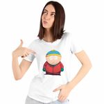 Fashion, accesorii si bijuterii - Femei - Imbracaminte femei - Tricouri si topuri femei - Tricou Femei South Park Eric Cartman, alb, marime 3XL - Infinity.ro
