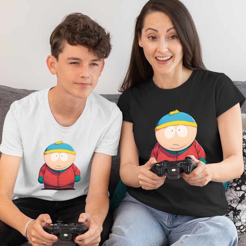 Fashion, accesorii si bijuterii - Femei - Imbracaminte femei - Tricouri si topuri femei - Tricou Femei South Park Eric Cartman, alb, marime 3XL - Infinity.ro
