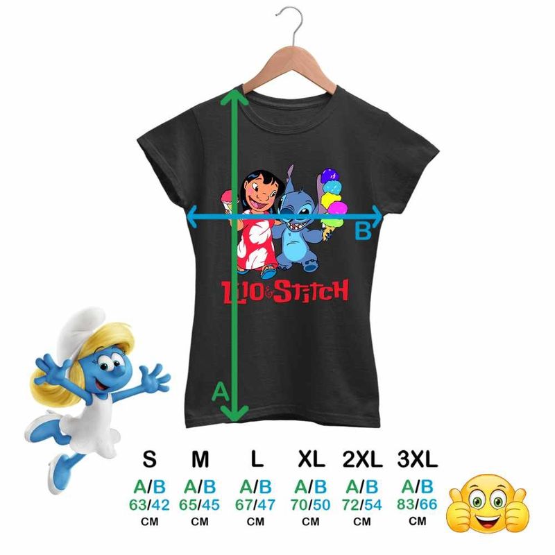 Fashion, accesorii si bijuterii - Femei - Imbracaminte femei - Tricouri si topuri femei - Tricou Femei Lilo and Stitch Ice Cream, negru, marime 2XL - Infinity.ro