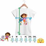 Fashion, accesorii si bijuterii - Femei - Imbracaminte femei - Tricouri si topuri femei - Tricou Femei Dora Exploratoarea Strumfita Blossom Boots, alb, marime 3XL - Infinity.ro