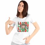Fashion, accesorii si bijuterii - Femei - Imbracaminte femei - Tricouri si topuri femei - Tricou Femei Labubu Pepene, alb, marime 3XL - Infinity.ro