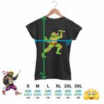 Fashion, accesorii si bijuterii - Femei - Imbracaminte femei - Tricouri si topuri femei - Tricou Femei Testoasele Ninja Michelangelo Nunceag, negru, marime 2XL - Infinity.ro