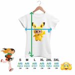 Fashion, accesorii si bijuterii - Femei - Imbracaminte femei - Tricouri si topuri femei - Tricou Femei Labubu Pikachu Pokemon, alb, marime L - Infinity.ro