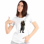 Fashion, accesorii si bijuterii - Femei - Imbracaminte femei - Tricouri si topuri femei - Tricou Femei Testoasele Ninja Donatello Ninjutsu Mutant, alb, marime 3XL - Infinity.ro
