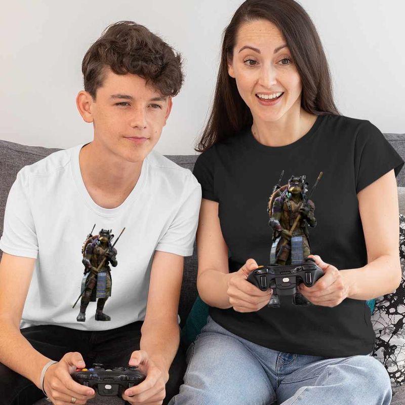 Fashion, accesorii si bijuterii - Femei - Imbracaminte femei - Tricouri si topuri femei - Tricou Femei Testoasele Ninja Donatello Ninjutsu Mutant, alb, marime 3XL - Infinity.ro