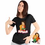Fashion, accesorii si bijuterii - Femei - Imbracaminte femei - Tricouri si topuri femei - Tricou Femei Surorile Grand Festival Les Sisters Desene Animate, negru, marime XL - Infinity.ro