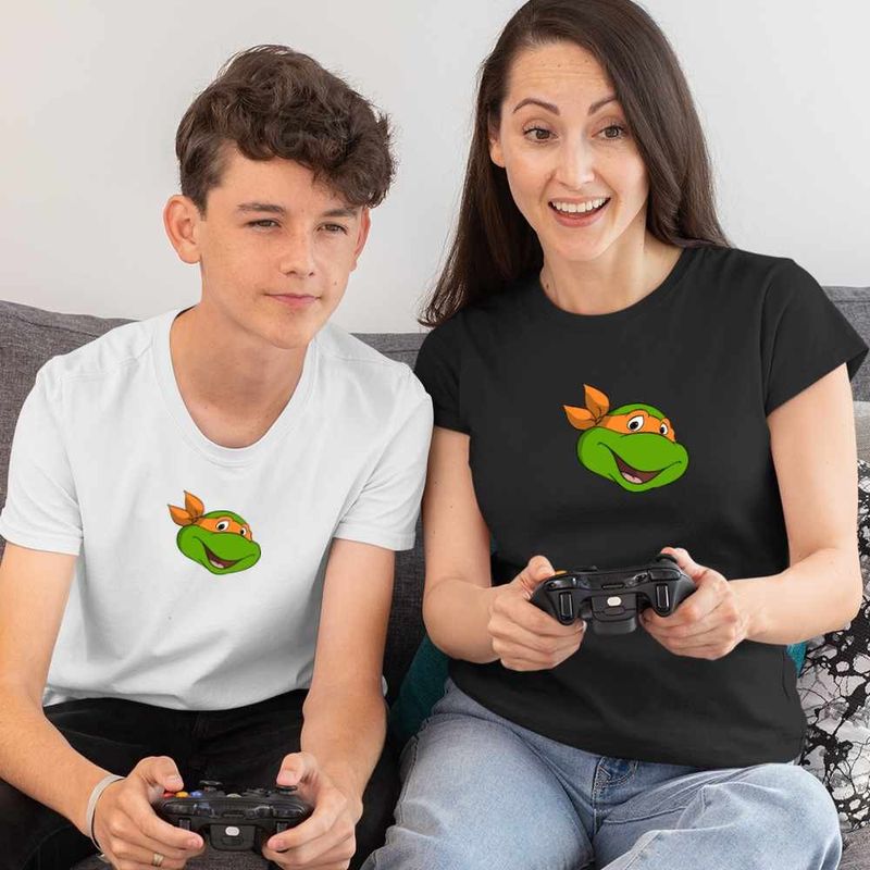 Fashion, accesorii si bijuterii - Femei - Imbracaminte femei - Tricouri si topuri femei - Tricou Femei Testoasele Ninja Arte Martiale, alb, marime S - Infinity.ro
