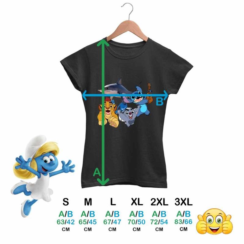 Fashion, accesorii si bijuterii - Femei - Imbracaminte femei - Tricouri si topuri femei - Tricou Femei Tralalero Tralala Garda Felina Stitch Meme, negru, marime S - Infinity.ro