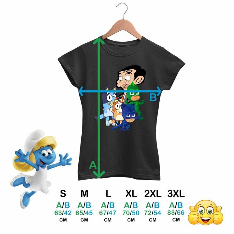 Fashion, accesorii si bijuterii - Femei - Imbracaminte femei - Tricouri si topuri femei - Tricou Femei Bluey Mr Bean Eroii in Pijama Pj Masks, negru, marime L - Infinity.ro