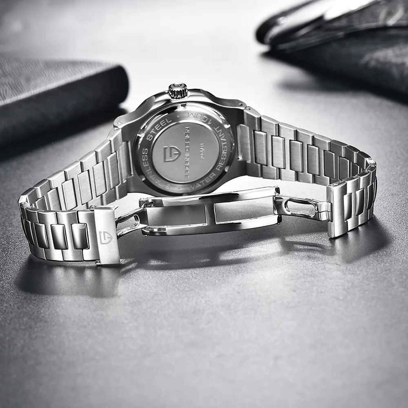 Fashion, accesorii si bijuterii - Barbati - Bijuterii barbati - Ceasuri barbati - Ceas Automatic PAGANI DESIGN PD-1728 Green, Seagull ST16, Safir AR, 100M, 40mm - Infinity.ro