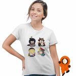 Fashion, accesorii si bijuterii - Femei - Imbracaminte femei - Tricouri si topuri femei - Tricou Femei South Park Super Hero Alter-Ego Actiune , alb, marime 2XL - Infinity.ro