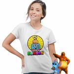 Fashion, accesorii si bijuterii - Femei - Imbracaminte femei - Tricouri si topuri femei - Tricou Femei Banban Charlie Cake Garten, alb, marime L - Infinity.ro